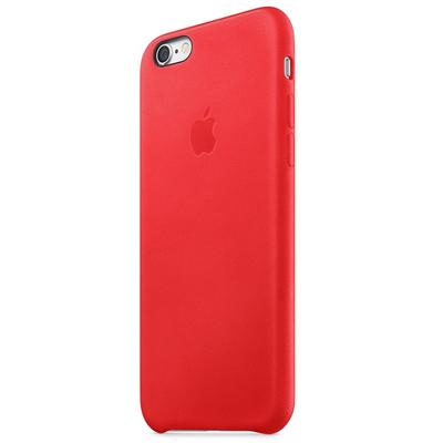 Apple Protectie pentru spate, material piele, pentru iPhone 6 si 6S, culoare Red