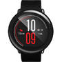 Smartwatch Amazfit Pace, negru, curea silicon negru-rosu, Bluetooth, GPS si senzor HR