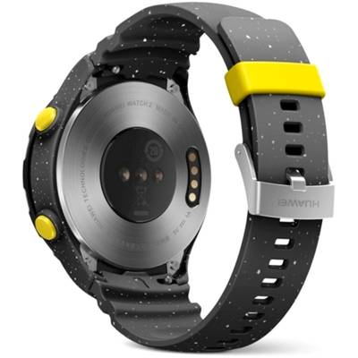 Smartwatch Huawei Watch W2 Sport negru, curea silicon gri