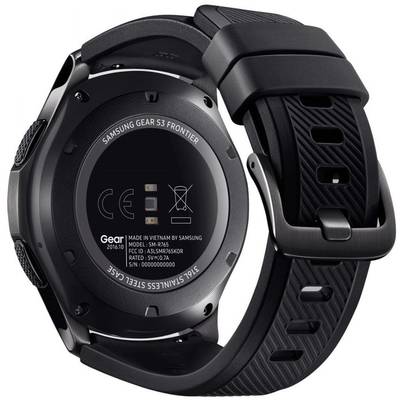 Smartwatch Samsung Gear S3 Frontier, curea silicon negru