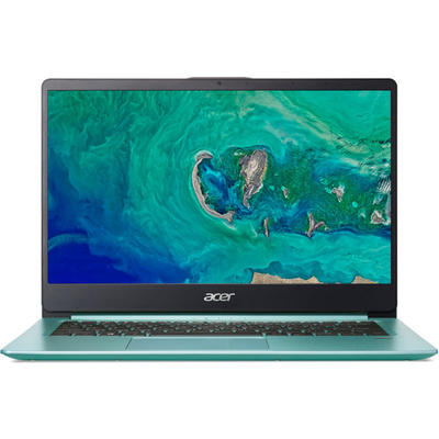 Laptop Acer 14" Swift 1 SF114-32, FHD, Procesor Intel Pentium Silver N5000 (4M Cache, up to 2.70 GHz), 4GB DDR4, 128GB SSD, GMA UHD 605, Linux, Aqua Green