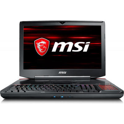 Laptop MSI Gaming 18.4" GT83 Titan 8RG, FHD, Procesor Intel Core i7-8850H (9M Cache, up to 4.30 GHz), 32GB DDR4, 1TB 7200 RPM + 2x 256GB SSD, GeForce GTX 1080 8GB SLI, Win 10 Home, Black, Mechanical Per Key RGB Backlit