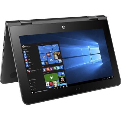 Laptop HP 11.6" Stream x360 11-aa000nq, HD IPS Touch, Procesor Intel Celeron N3060 (2M Cache, up to 2.48 GHz), 2GB, 32GB eMMC, GMA HD 400, Win 10 Home, Black