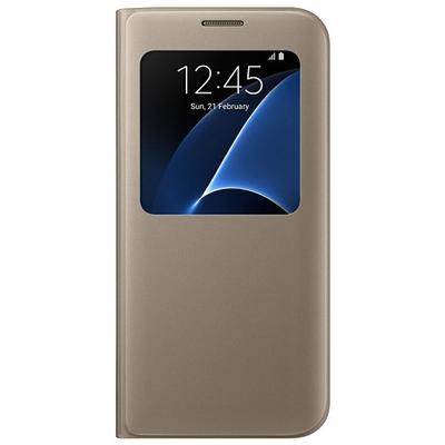 Samsung Husa de protectie tip Book S-View Gold pentru G935 Galaxy S7 Edge