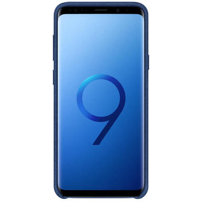 Samsung Capac protectie spate Alcantara Blue pentru G960 Galaxy S9