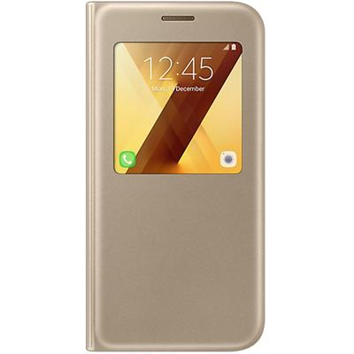 Samsung Husa de protectie tip Book S-View Standing Gold pentru A520 Galaxy A5 (2017)