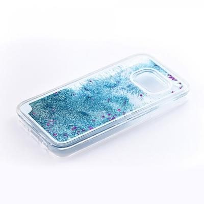 Tellur Protectie pentru spate Glitter Blue pentru Galaxy S7