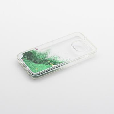 Tellur Protectie pentru spate Glitter Green pentru Galaxy S7 Edge