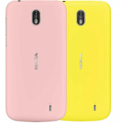 Nokia Protectie pentru spate Pink si Yellow pentru Nokia 1