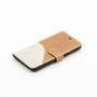 Tellur Husa protectie de tip Book Leather Wave Brown - White pentru iPhone 7