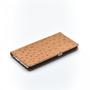 Tellur Husa protectie de tip Book Ostrich Leather Magnetic Brown pentru Galaxy S6