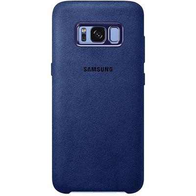 Samsung Capac protectie spate Alcantara Blue pentru G955 Galaxy S8 Plus