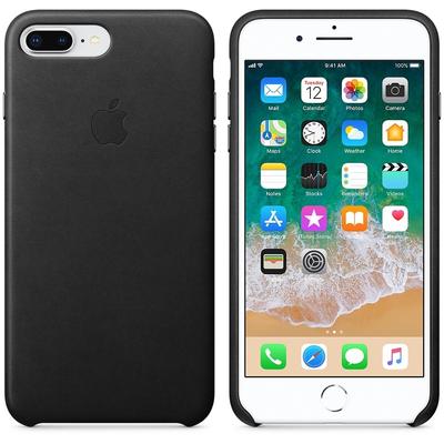 Apple Protectie pentru spate MQHM2ZM/A Leather Black pentru iPhone 8 Plus / 7 Plus