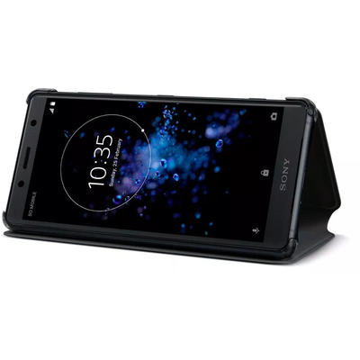 Sony Husa protectie tip Book SCSH50 Style Stand Black pentru Xperia XZ2 Compact