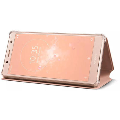 Sony Husa protectie tip Book SCSH50 Style Stand Pink pentru Xperia XZ2 Compact