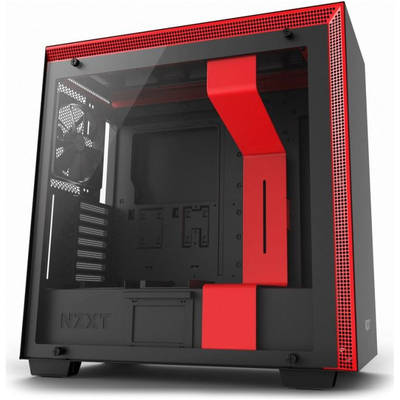 Carcasa PC NZXT H700 Matte Black/Red