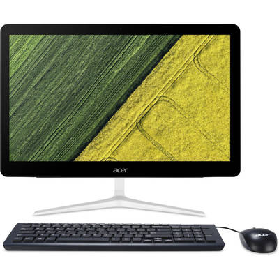 Sistem All in One Acer 23.8" Aspire Z24-880, FHD Touch, Procesor Intel Core i5-7400T 2.4GHz Kaby Lake, 8GB, 1TB HDD, GMA HD 630, FreeDos