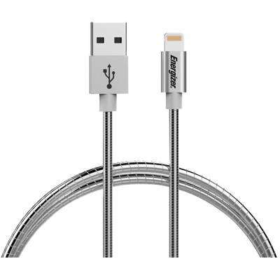 ENERGIZER USB Male la Lightning Male, 1.2 m, Silver