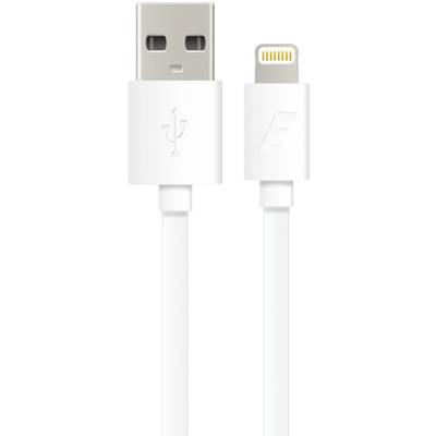 ENERGIZER Ultra Plat USB Male la Lightning Male, 1.2 m, Alb