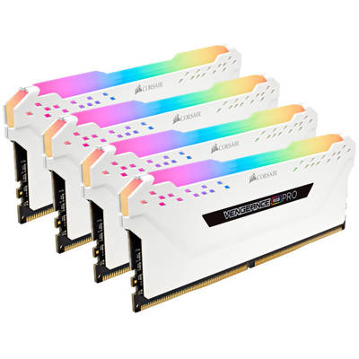 Memorie RAM Corsair Vengeance RGB PRO White 32GB DDR4 3600MHz CL18 Quad Channel Kit