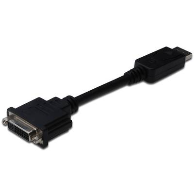 Adaptor Assmann 1x DisplayPort 1.1a Male - 1x DVI-I Female, negru