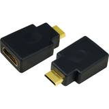 1x HDMI Female - 1x miniHDMI Male, negru
