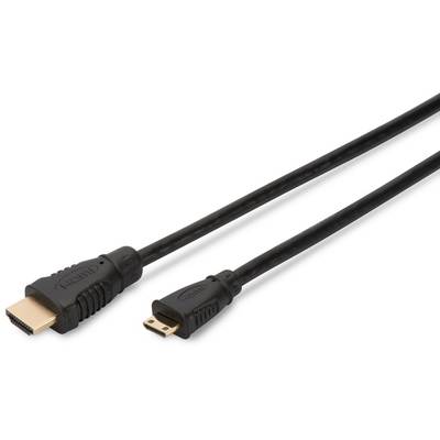 Assmann HDMI Male - miniHDMI Male, 3m, negru