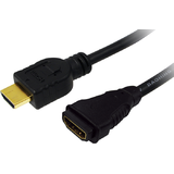 HDMI Male - HDMI Female, 3m, negru