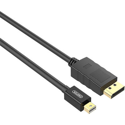 Unitek miniDisplayPort Male - DisplayPort Male, v1.2, 2m, negru