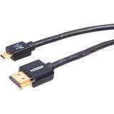 MACLEAN HDMI Male - microHDMI Male, v1.4, 2m, Ethernet, negru
