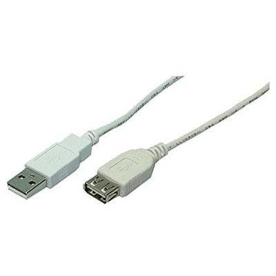 Logilink USB 2.0 Male tip A - USB 2.0 Female tip A, 2m, gri