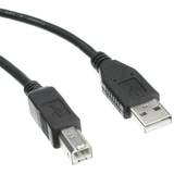 USB 2.0 tip A Male - USB 2.0 tip B Male 1.8m, negru