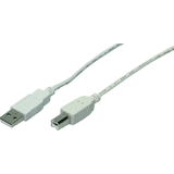 USB 2.0 tip A Male - USB 2.0 tip B Male 5m, Gri
