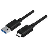 USB 3.0 tip A Male - USB 3.0 tip C Male, 1m, negru