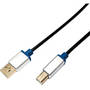 Logilink USB 2.0 Male tip A - USB 2.0 Male tip B, 3m, negru