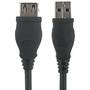 SSK USB 2.0 Male tip A - USB 2.0 Female tip A, 1.5m, negru