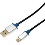 USB 2.0 Male tip A - microUSB 2.0 Male tip B, 1m, negru