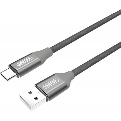 Unitek USB 2.0 Male tip A - USB 2.0 Male tip C, 1m, gri