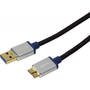 Logilink USB 3.0 Male tip A - microUSB 3.0 Male tip B, 2m, negru
