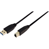 USB 3.0 Tip A Male - Tip B Male, 1m, Negru
