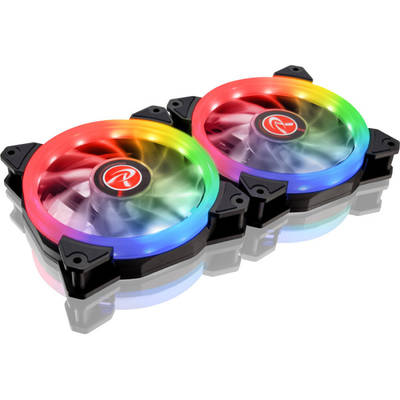 Raijintek IRIS 12 Rainbow RGB LED with Controller, 2 Pack