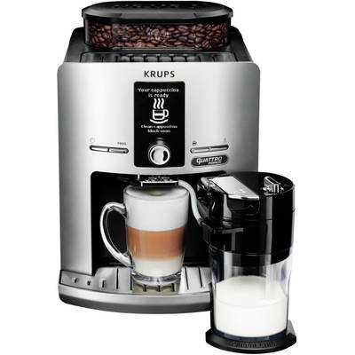 Espressor KRUPS de cafea Latt'Espress Silver EA82FE10,  1450W,  15bar,  1.7l