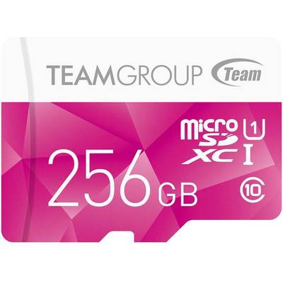 Card de Memorie Team Group Micro SDXC 256GB UHS-I + Adaptor, Roz