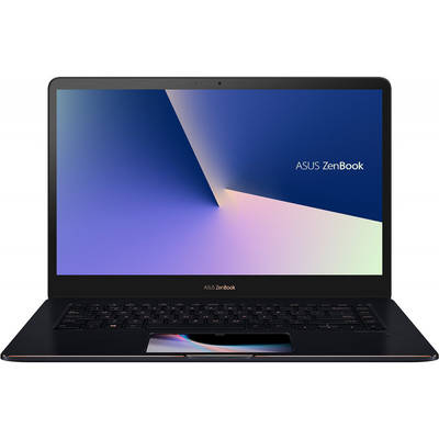 Ultrabook Asus 15.6" ZenBook Pro 15 UX580GE, FHD Touch, Procesor Intel Core i9-8950HK (12M Cache, up to 4.80 GHz), 16GB DDR4, 1TB SSD, GeForce GTX 1050 Ti 4GB, Win 10 Pro, Deep Dive Blue