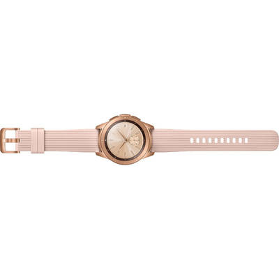 Smartwatch Samsung Galaxy Watch 2018, 42 mm, corp auriu, curea silicon roz