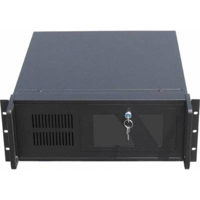 Carcasa server PromoPack: Gembird 19'' Rack-mount server chassis (4U),black + Railings for 19''