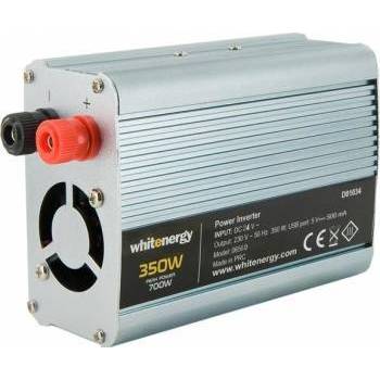 Whitenergy invertor DC/AC de la 24V DC la 230V AC 350W, USB