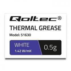 Pasta termoconductoare Qoltec pasta termica 1.42 W/m-K | 0.5g | White