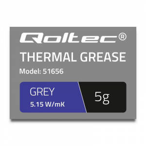 Pasta termoconductoare Qoltec pasta termica 5.15W/m-K | 5g | grey