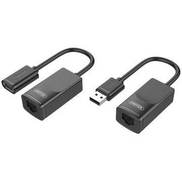Adaptor Unitek cablu prelungitor USB 1.1 - RJ45, 60m, Y-UE01001